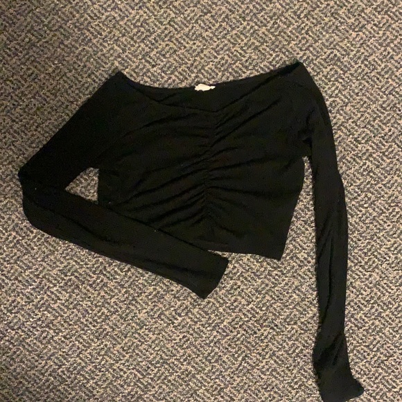 Cropped off the shoulder long sleeve - Picture 1 of 2